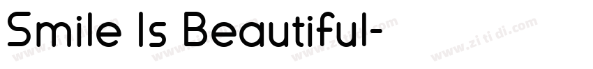 Smile Is Beautiful字体转换